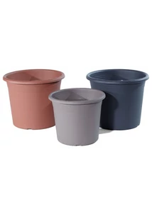 Műanyag virágcserép  O18 cm, antracit
