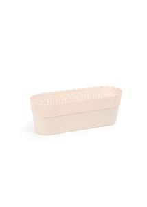 BELLA OVÁL virágtartó 380x129x135 mm világos beige