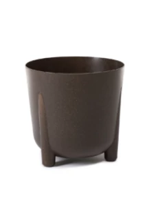 Frida virágkaspó (PP), ECO coffe, 340 mm, espresso