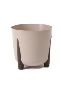 Frida virágkaspó (PP), ECO coffe, 340 mm, latte