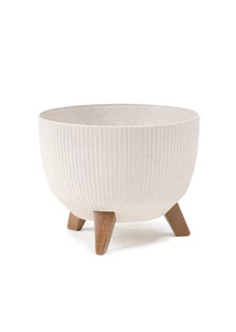 ROMA virágtartó ECO jumper wood d 330  mm,  fehér