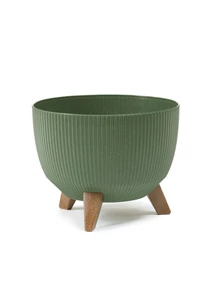 ROMA virágtartó ECO jumper wood d 330  mm,  erdő zöld