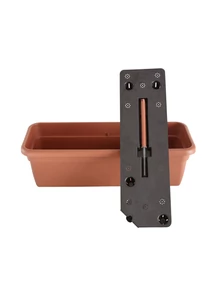 Balkonláda 60 cm, terracotta, önöntözös