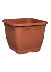 Szögletes ültető O33cm terracotta