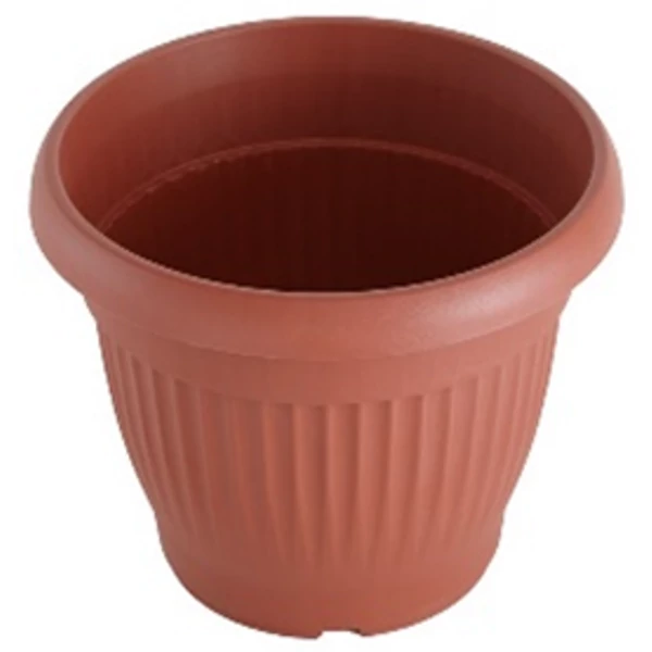 Campana ültető O20cm, bordázott, terracotta