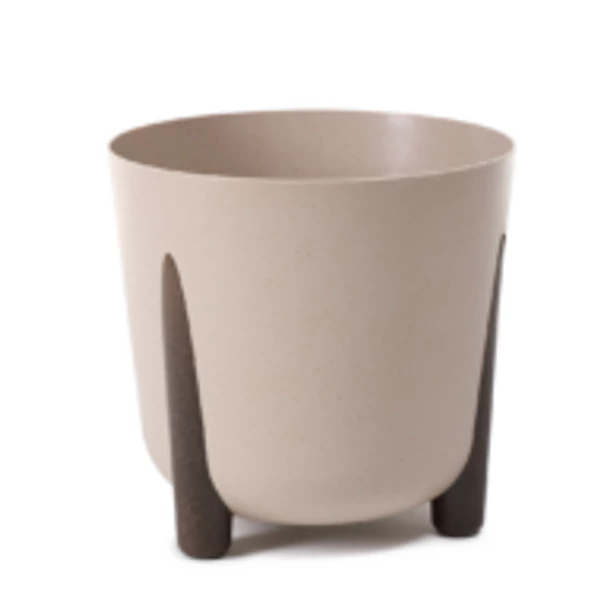 Frida virágkaspó (PP), ECO coffe, 340 mm, latte