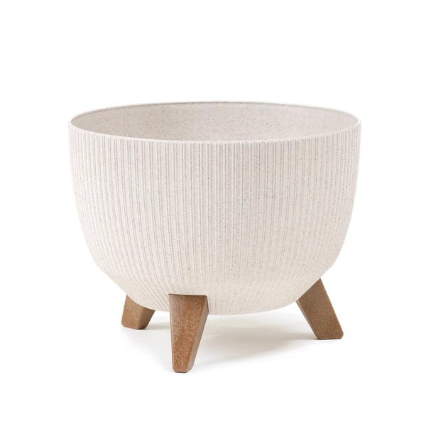 ROMA virágtartó ECO jumper wood d 290  mm,  fehér