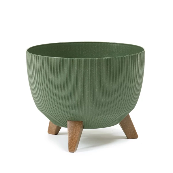 ROMA virágtartó ECO jumper wood d 330  mm,  erdő zöld