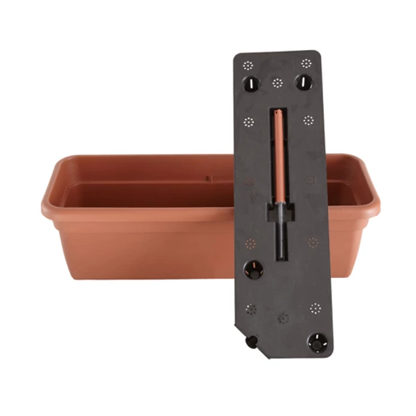 Balkonláda 80 cm, terracotta, önöntözös
